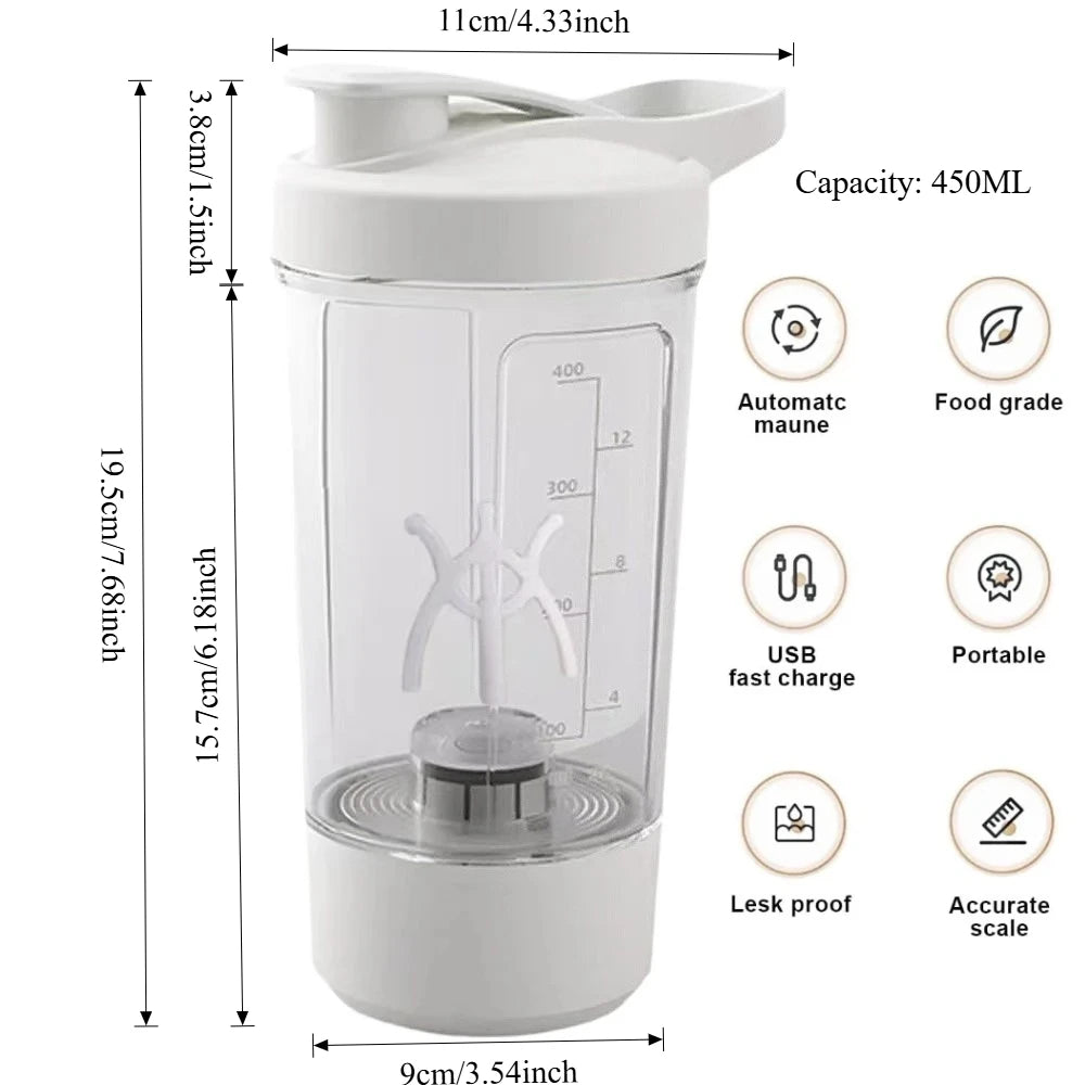 Electric Protein Shaker Bottle