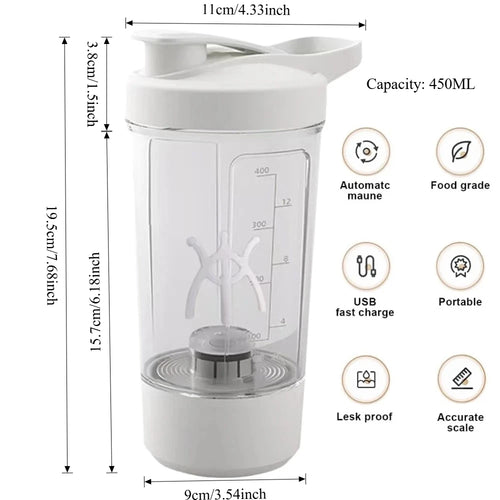 Electric Protein Shaker Bottle